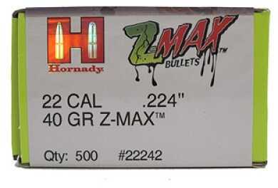 Hornady Bullet 22 Caliber 224 40 Grain Zmax